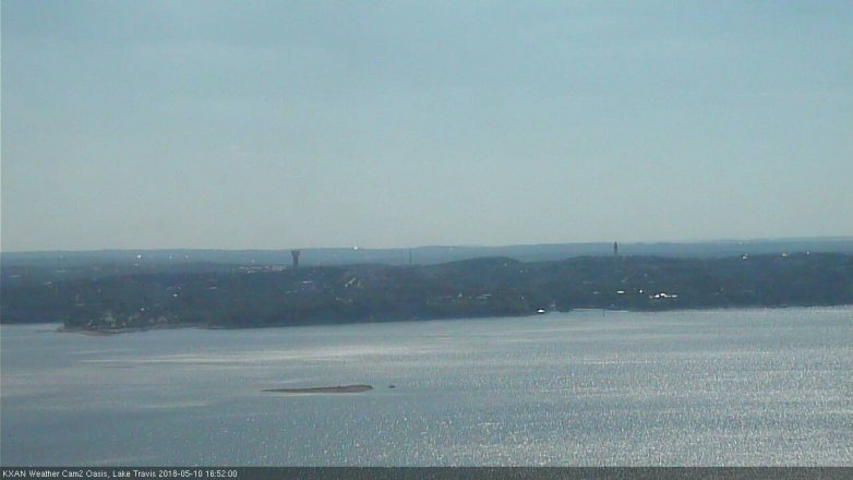 Lake Travis webcam, May 10, 2018 3:55 PM CT