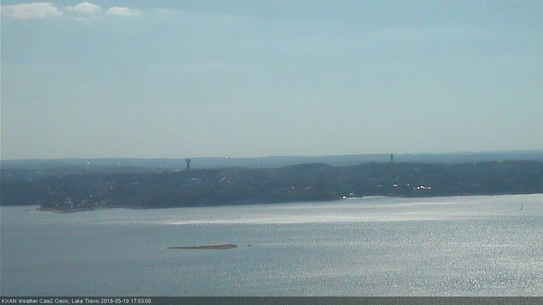 Lake Travis webcam, May 10, 2018 4:05 PM CT