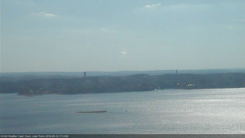 Lake Travis webcam, May 10, 2018 4:15 PM CT
