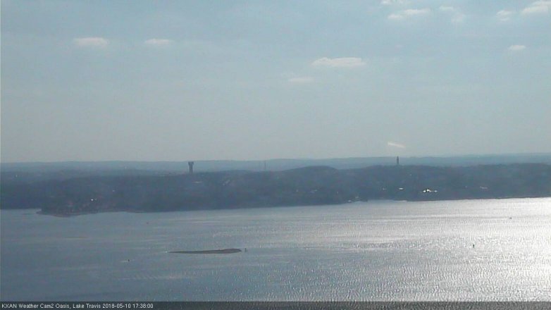 Lake Travis webcam, May 10, 2018 4:40 PM CT