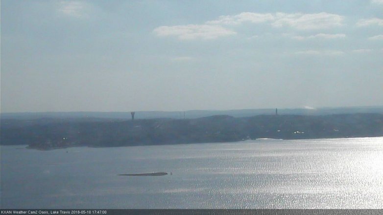Lake Travis webcam, May 10, 2018 4:50 PM CT