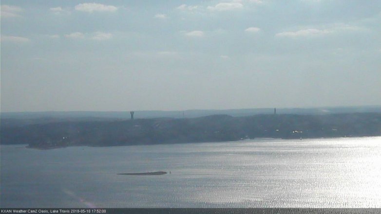 Lake Travis webcam, May 10, 2018 4:55 PM CT