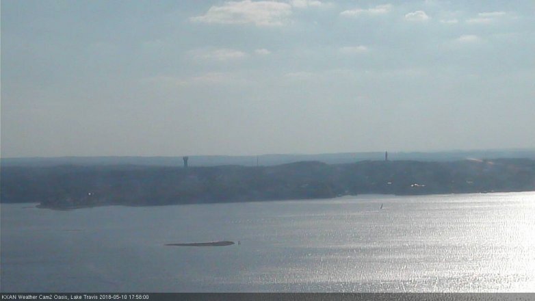 Lake Travis webcam, May 10, 2018 5:00 PM CT