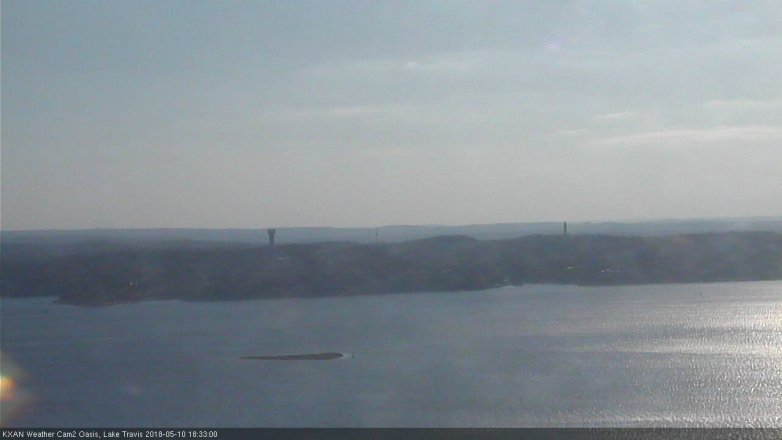 Lake Travis webcam, May 10, 2018 5:35 PM CT
