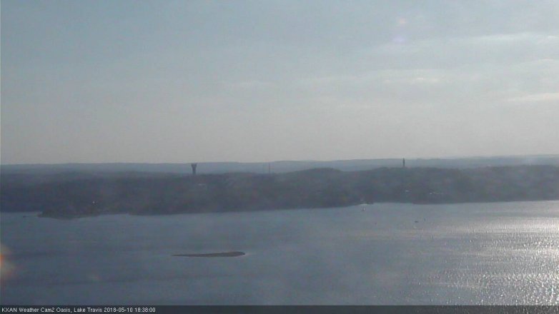Lake Travis webcam, May 10, 2018 5:40 PM CT
