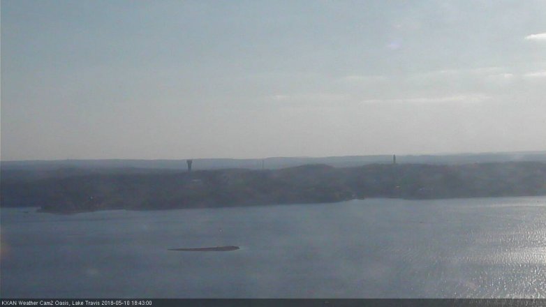 Lake Travis webcam, May 10, 2018 5:45 PM CT