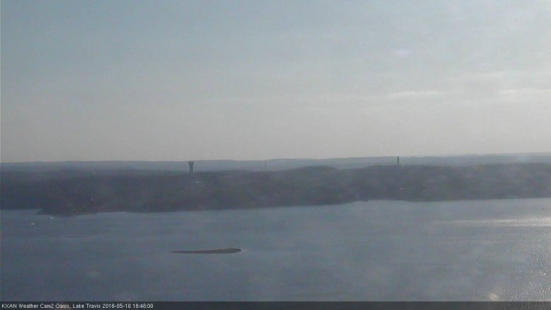 Lake Travis webcam, May 10, 2018 5:50 PM CT