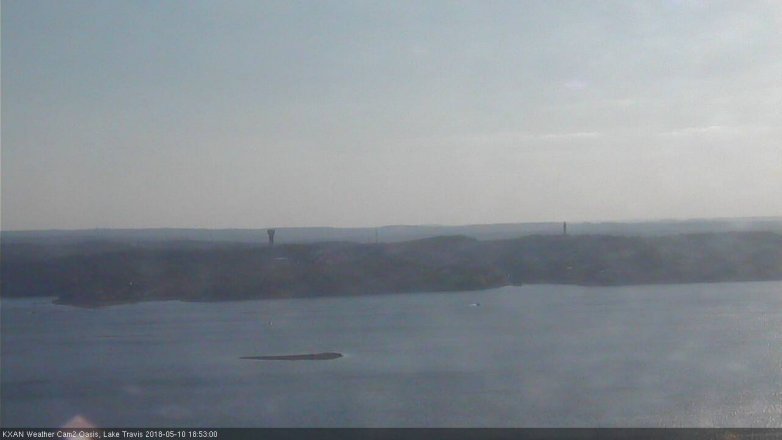 Lake Travis webcam, May 10, 2018 5:55 PM CT