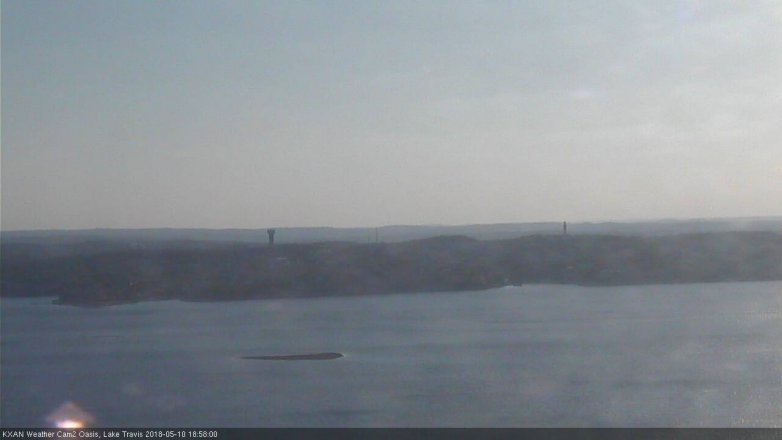 Lake Travis webcam, May 10, 2018 6:00 PM CT