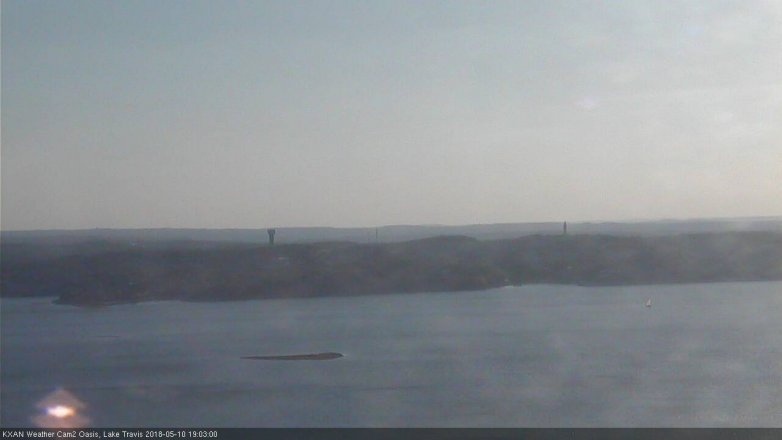 Lake Travis webcam, May 10, 2018 6:05 PM CT