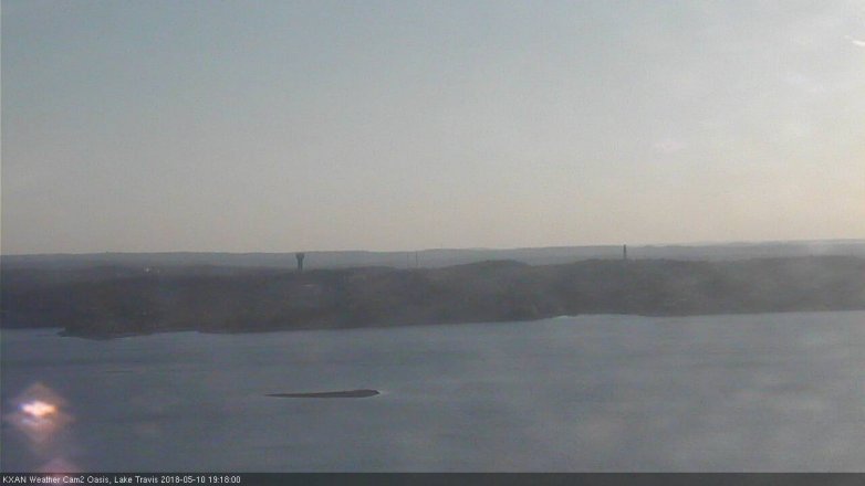 Lake Travis webcam, May 10, 2018 6:20 PM CT