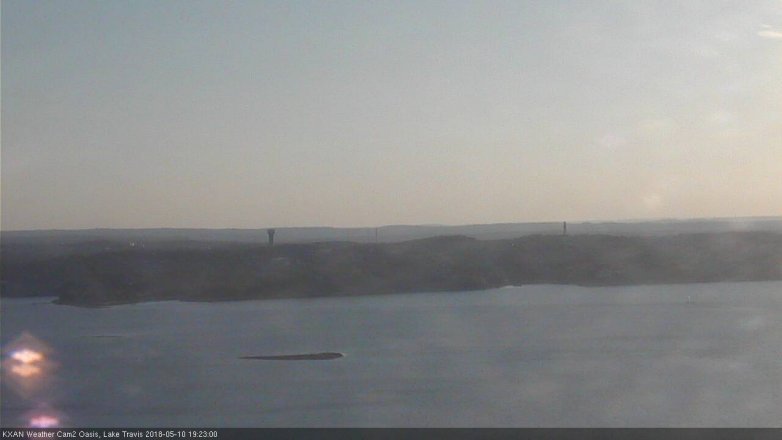 Lake Travis webcam, May 10, 2018 6:25 PM CT