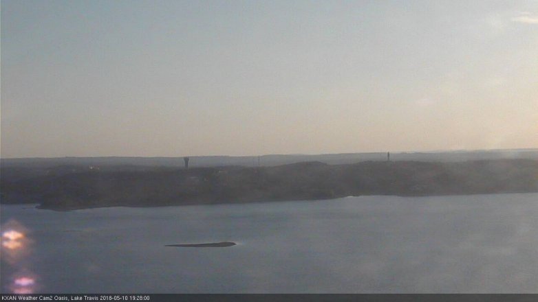 Lake Travis webcam, May 10, 2018 6:30 PM CT
