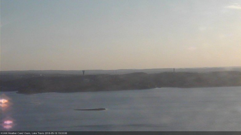 Lake Travis webcam, May 10, 2018 6:35 PM CT