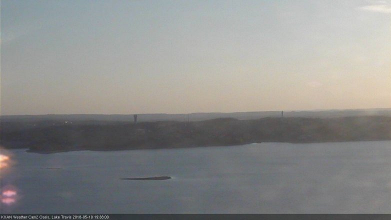 Lake Travis webcam, May 10, 2018 6:40 PM CT