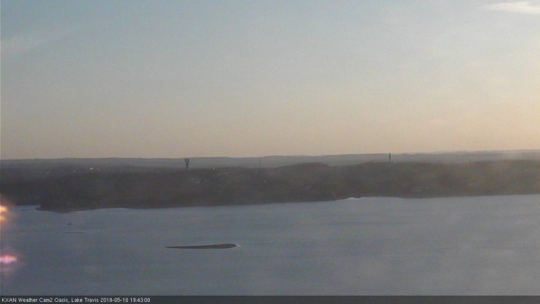 Lake Travis webcam, May 10, 2018 6:45 PM CT