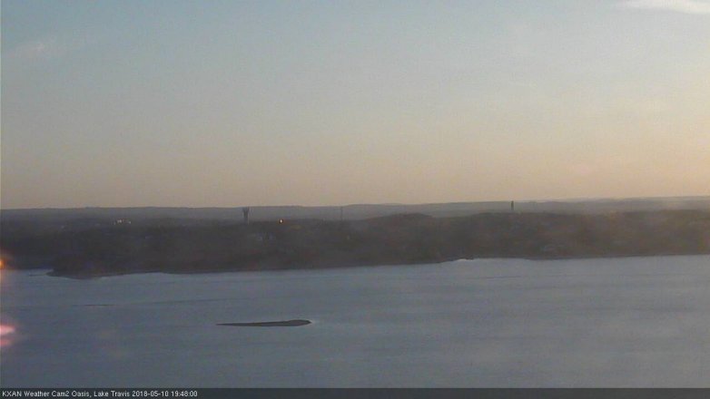 Lake Travis webcam, May 10, 2018 6:50 PM CT