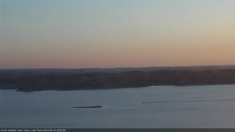 Lake Travis webcam, May 10, 2018 7:05 PM CT