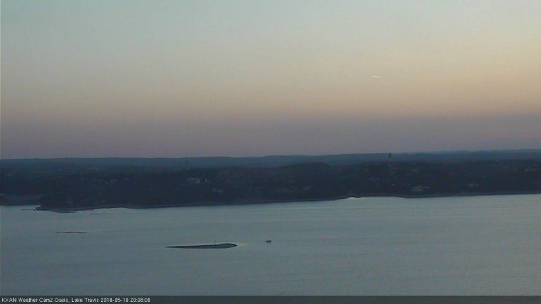 Lake Travis webcam, May 10, 2018 7:10 PM CT