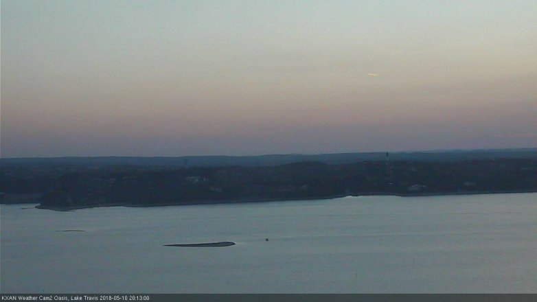 Lake Travis webcam, May 10, 2018 7:15 PM CT