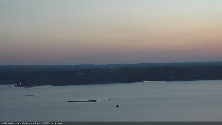 Lake Travis webcam, May 10, 2018 7:25 PM CT
