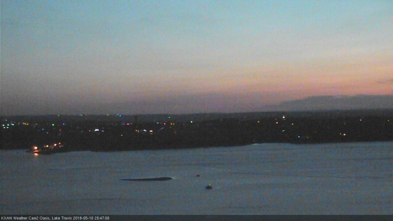 Lake Travis webcam, May 10, 2018 7:50 PM CT
