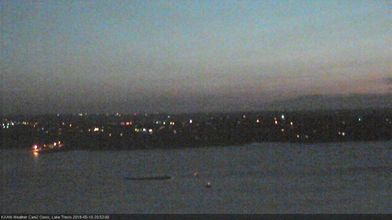 Lake Travis webcam, May 10, 2018 7:55 PM CT