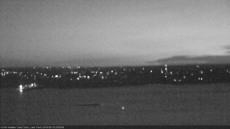 Lake Travis webcam, May 10, 2018 8:00 PM CT