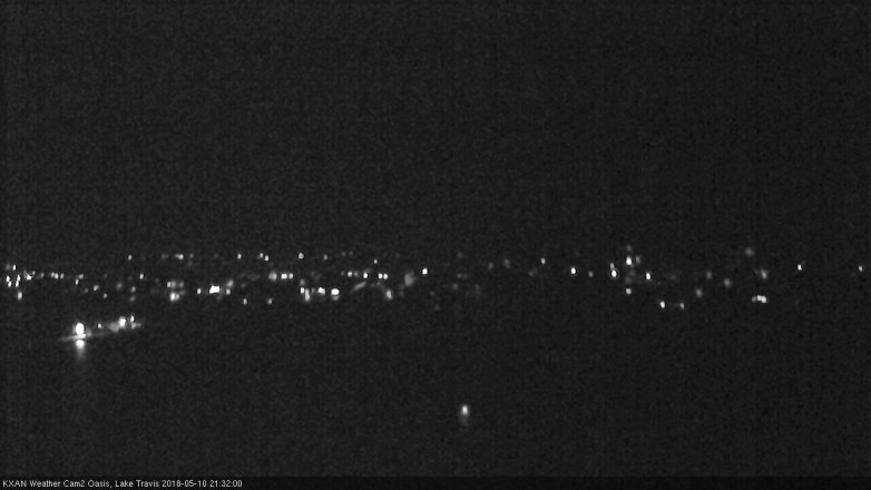 Lake Travis webcam, May 10, 2018 8:35 PM CT