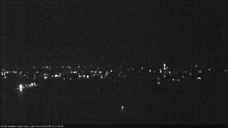 Lake Travis webcam, May 10, 2018 8:45 PM CT