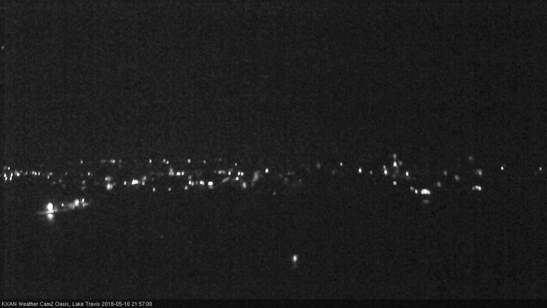 Lake Travis webcam, May 10, 2018 9:00 PM CT