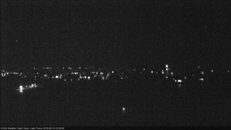 Lake Travis webcam, May 10, 2018 9:10 PM CT