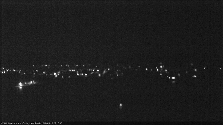 Lake Travis webcam, May 10, 2018 9:15 PM CT