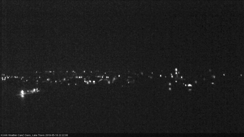 Lake Travis webcam, May 10, 2018 9:25 PM CT