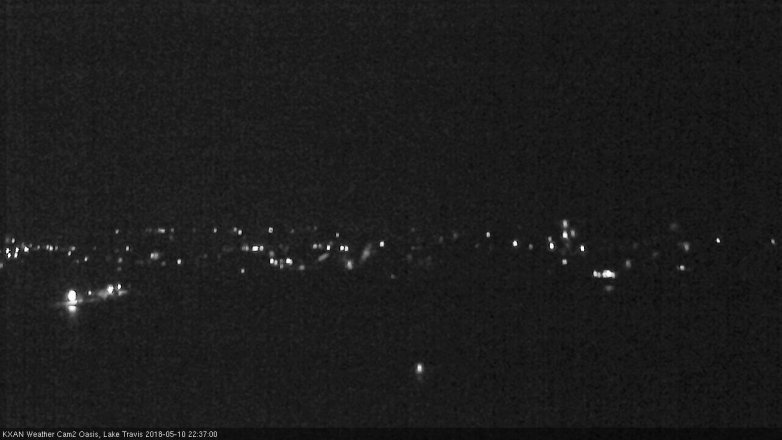 Lake Travis webcam, May 10, 2018 9:40 PM CT