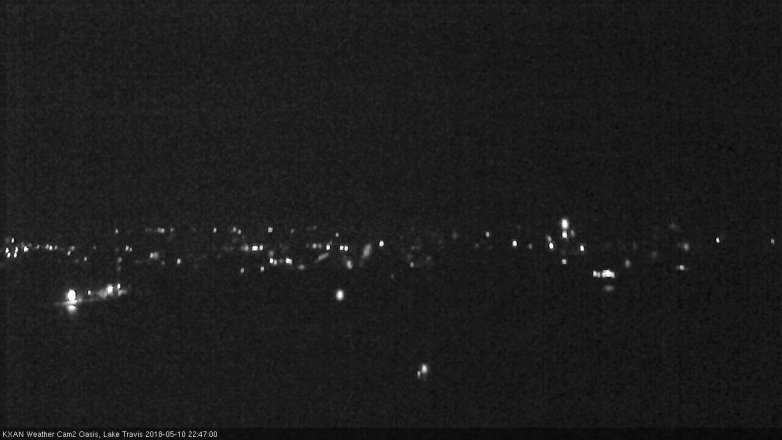 Lake Travis webcam, May 10, 2018 9:50 PM CT
