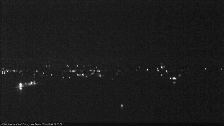 Lake Travis webcam, May 10, 2018 11:05 PM CT