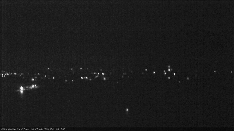 Lake Travis webcam, May 10, 2018 11:20 PM CT