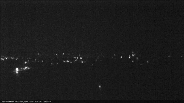 Lake Travis webcam, May 10, 2018 11:25 PM CT