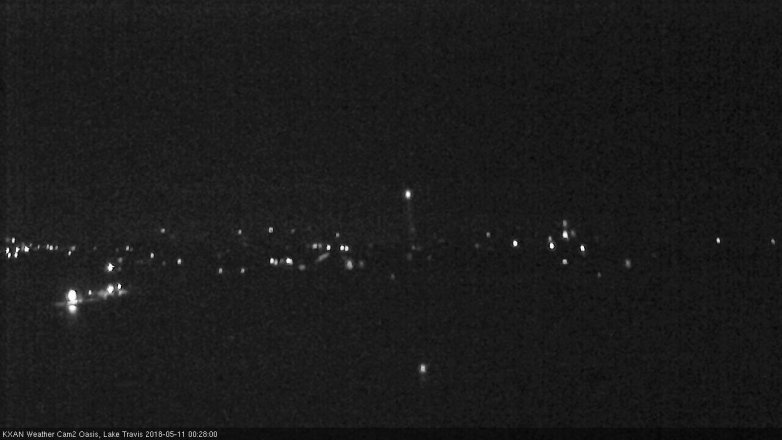 Lake Travis webcam, May 10, 2018 11:30 PM CT