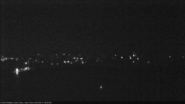 Lake Travis webcam, May 10, 2018 11:55 PM CT