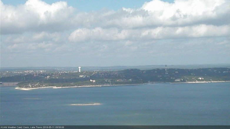 Lake Travis webcam, May 11, 2018 9:00 AM CT