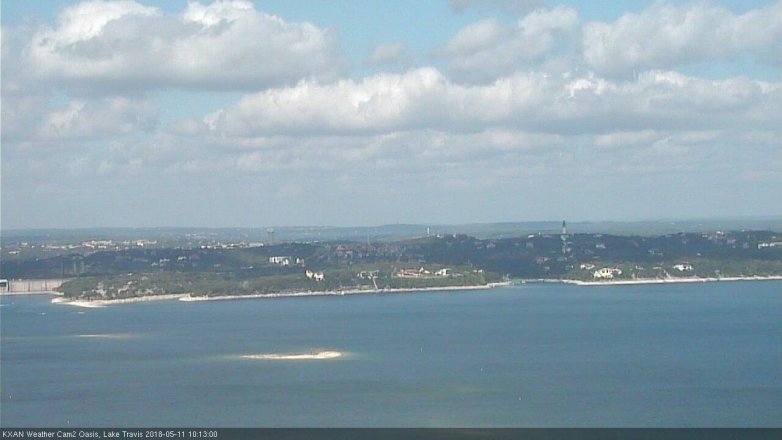 Lake Travis webcam, May 11, 2018 9:15 AM CT