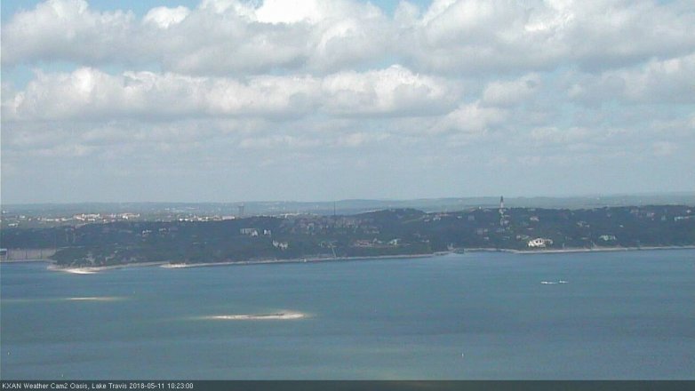 Lake Travis webcam, May 11, 2018 9:25 AM CT