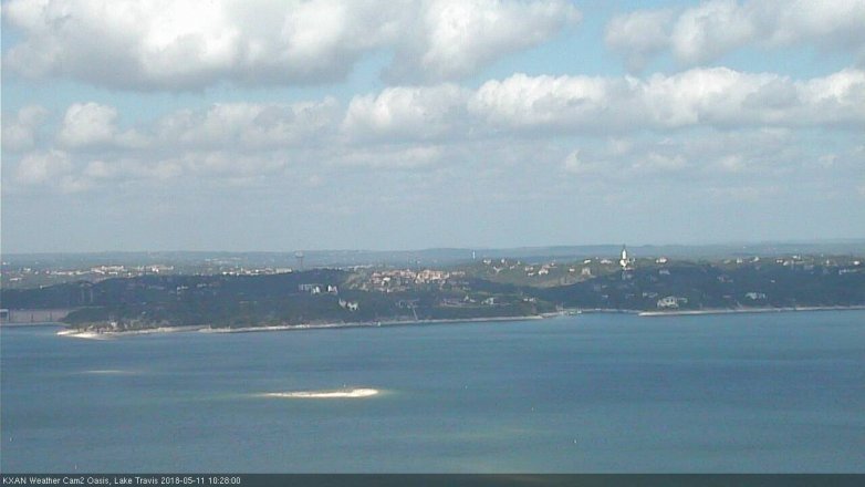 Lake Travis webcam, May 11, 2018 9:30 AM CT