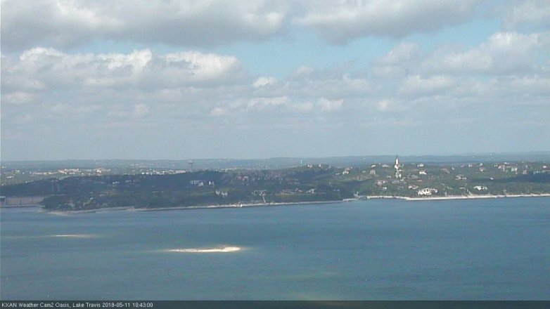 Lake Travis webcam, May 11, 2018 9:45 AM CT