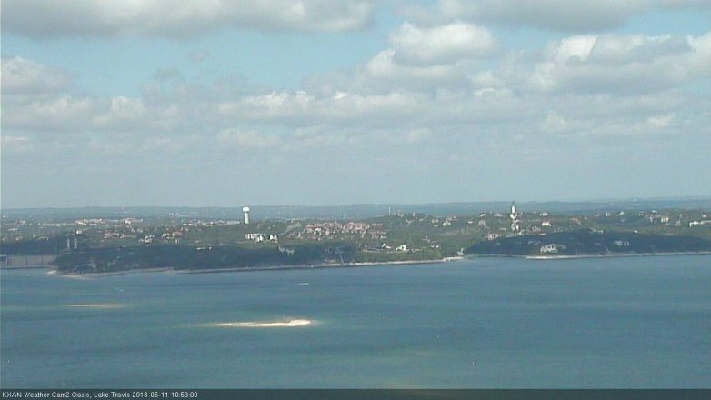 Lake Travis webcam, May 11, 2018 9:55 AM CT