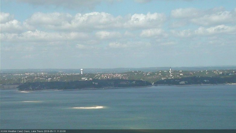 Lake Travis webcam, May 11, 2018 10:05 AM CT