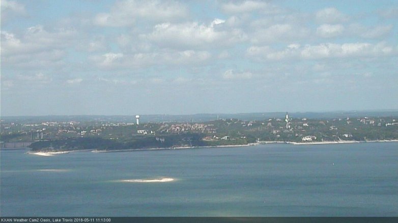 Lake Travis webcam, May 11, 2018 10:15 AM CT