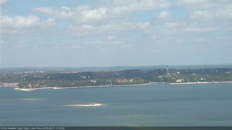 Lake Travis webcam, May 11, 2018 10:35 AM CT
